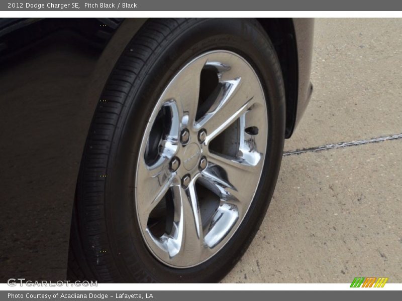Pitch Black / Black 2012 Dodge Charger SE