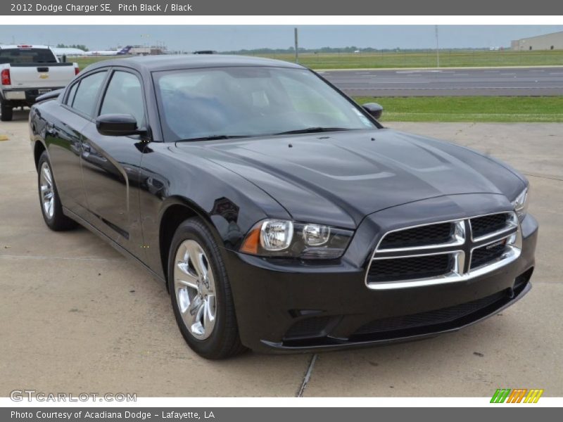 Pitch Black / Black 2012 Dodge Charger SE