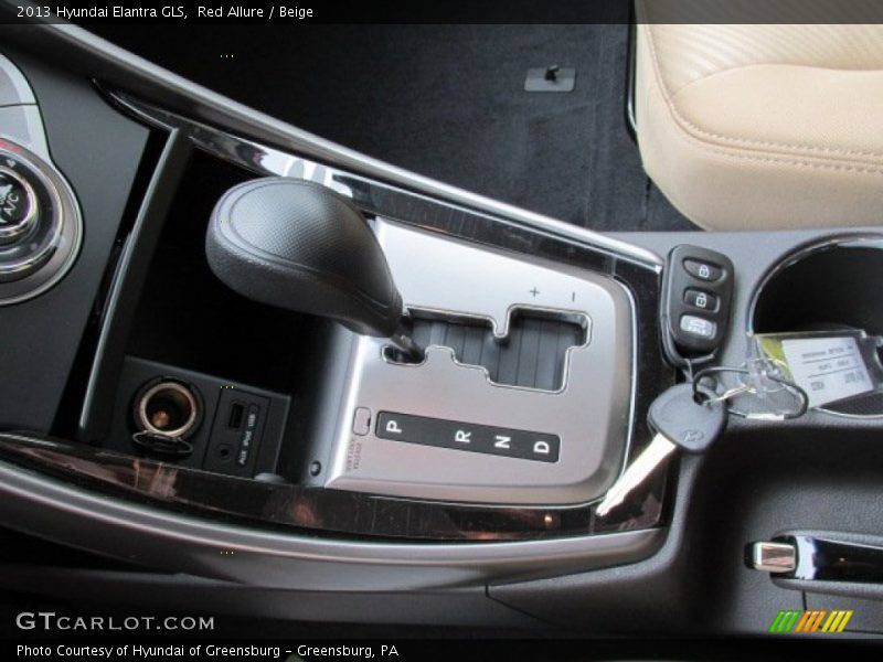 Red Allure / Beige 2013 Hyundai Elantra GLS