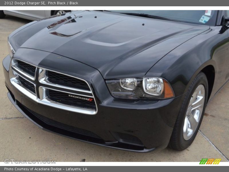 Pitch Black / Black 2012 Dodge Charger SE