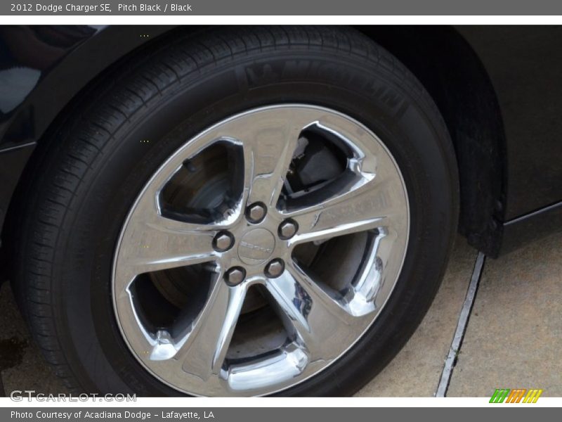 Pitch Black / Black 2012 Dodge Charger SE