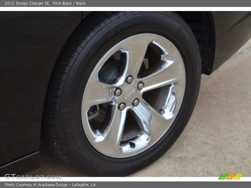Pitch Black / Black 2012 Dodge Charger SE
