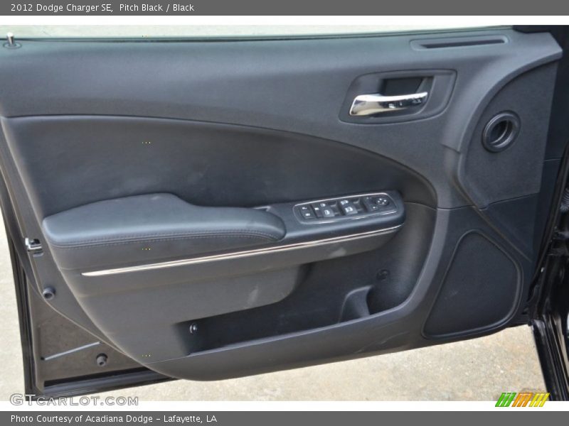 Pitch Black / Black 2012 Dodge Charger SE