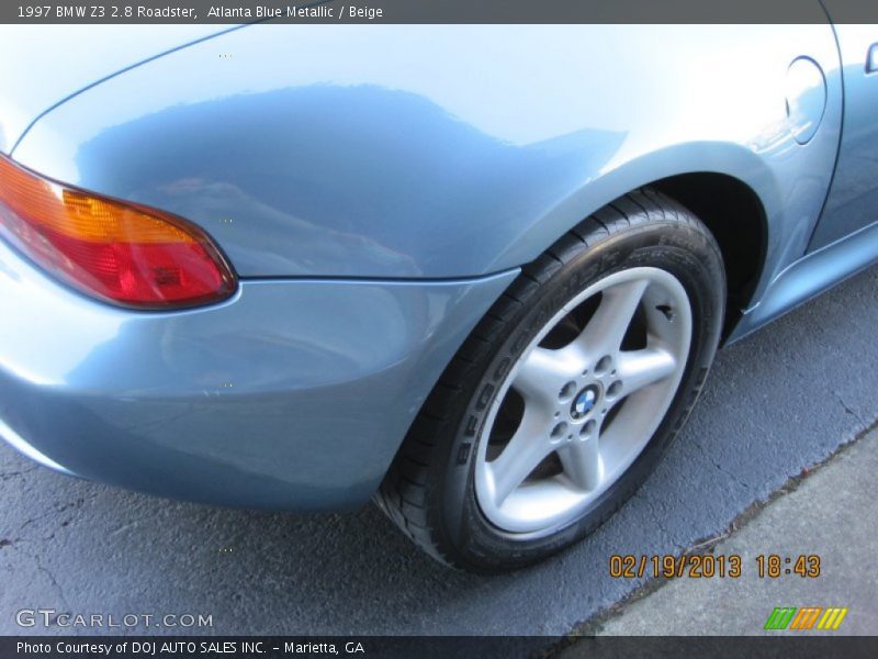Atlanta Blue Metallic / Beige 1997 BMW Z3 2.8 Roadster