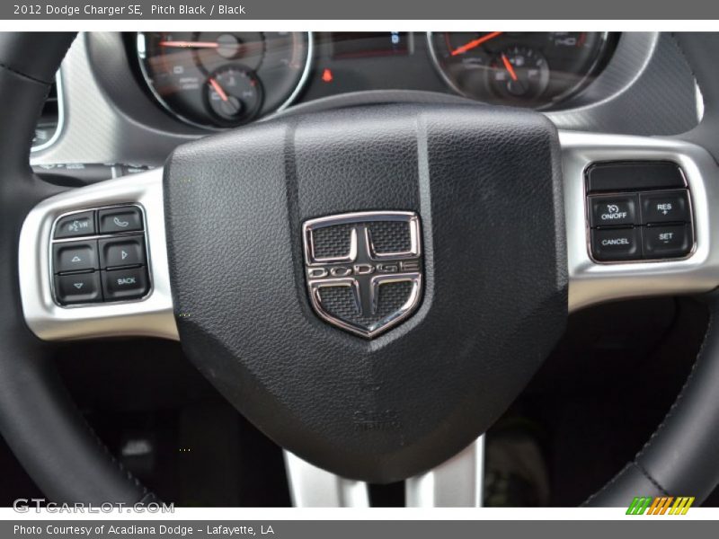 Pitch Black / Black 2012 Dodge Charger SE
