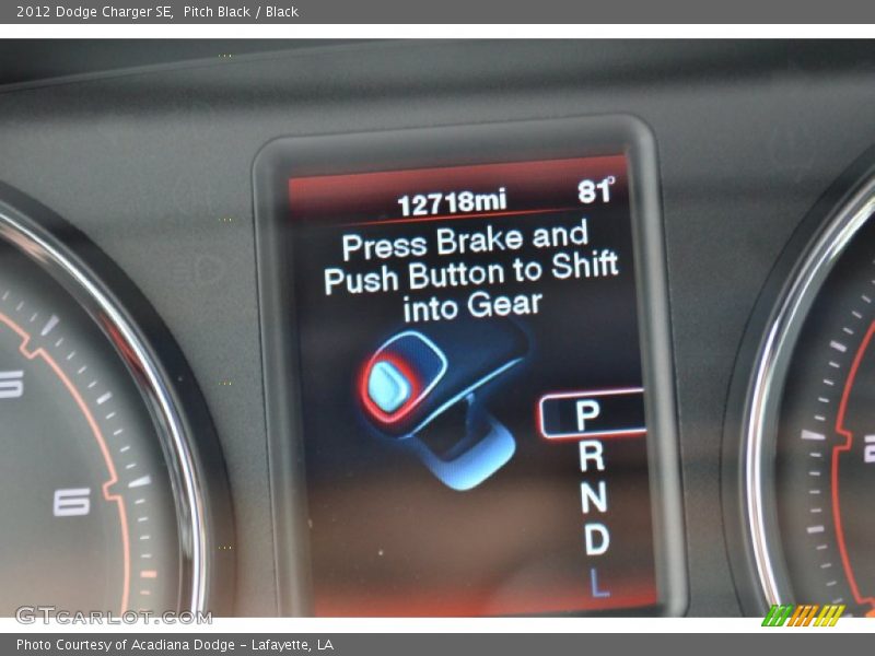 Pitch Black / Black 2012 Dodge Charger SE