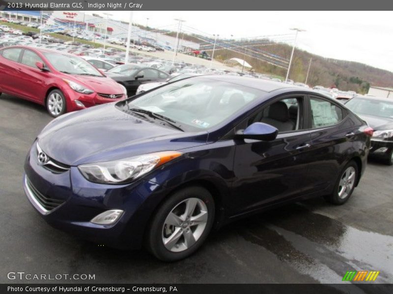 Indigo Night / Gray 2013 Hyundai Elantra GLS