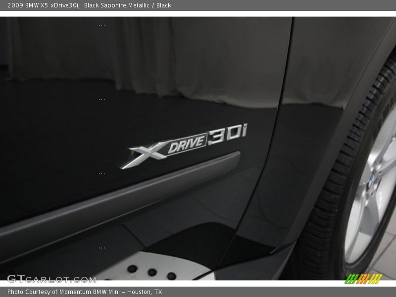 Black Sapphire Metallic / Black 2009 BMW X5 xDrive30i