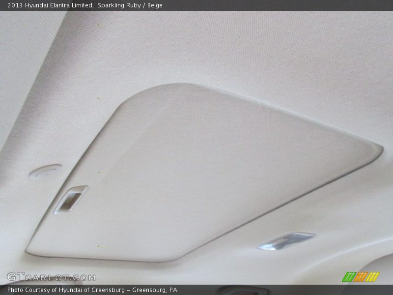 Sparkling Ruby / Beige 2013 Hyundai Elantra Limited