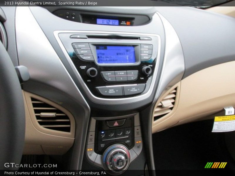 Sparkling Ruby / Beige 2013 Hyundai Elantra Limited
