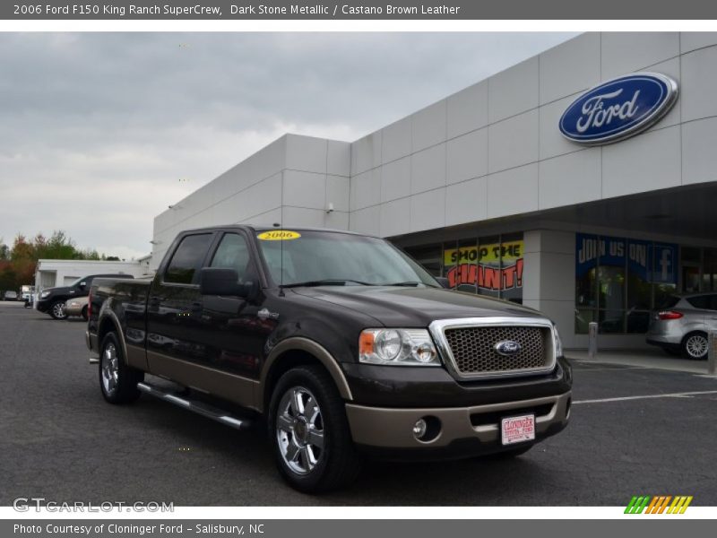 Dark Stone Metallic / Castano Brown Leather 2006 Ford F150 King Ranch SuperCrew