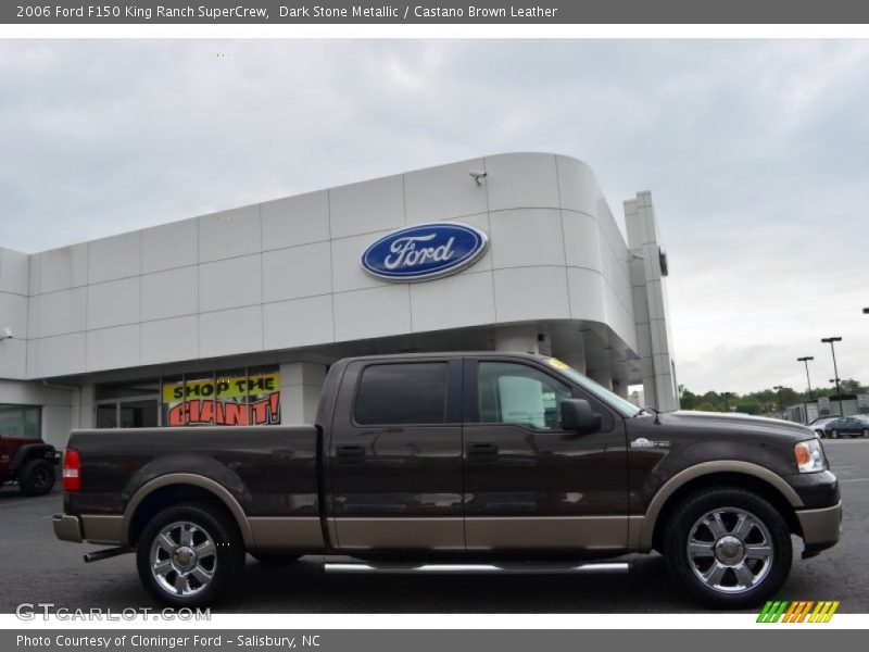 Dark Stone Metallic / Castano Brown Leather 2006 Ford F150 King Ranch SuperCrew