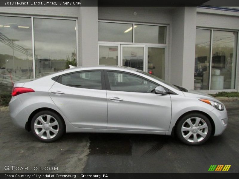 Silver / Gray 2013 Hyundai Elantra Limited