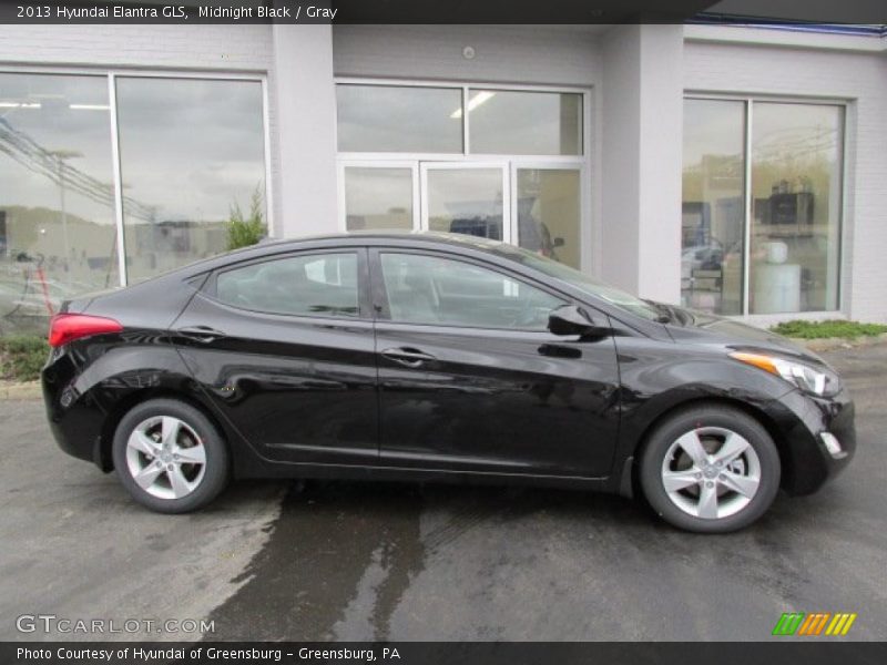 Midnight Black / Gray 2013 Hyundai Elantra GLS