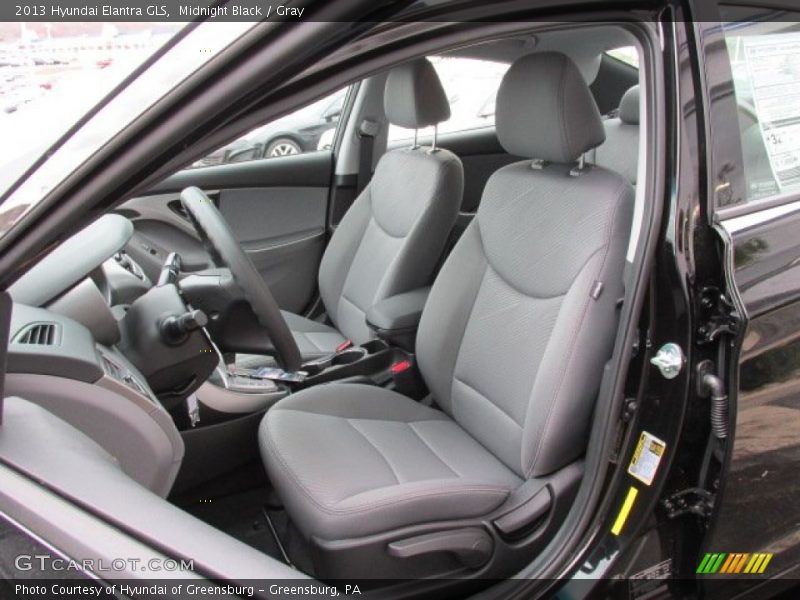 Midnight Black / Gray 2013 Hyundai Elantra GLS