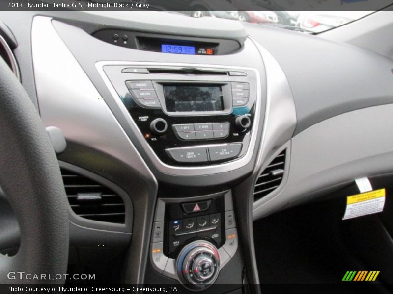 Midnight Black / Gray 2013 Hyundai Elantra GLS