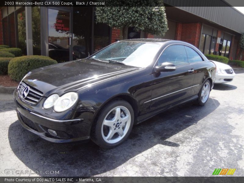 Black / Charcoal 2003 Mercedes-Benz CLK 500 Coupe