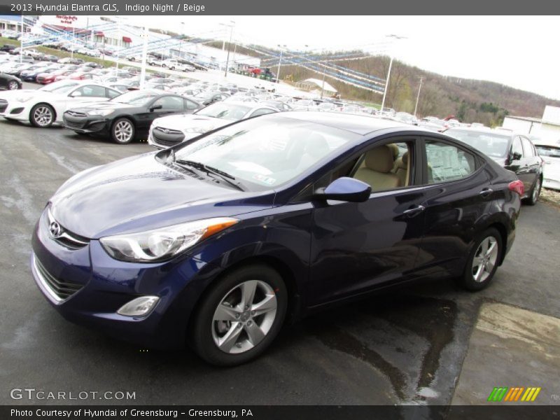 Indigo Night / Beige 2013 Hyundai Elantra GLS