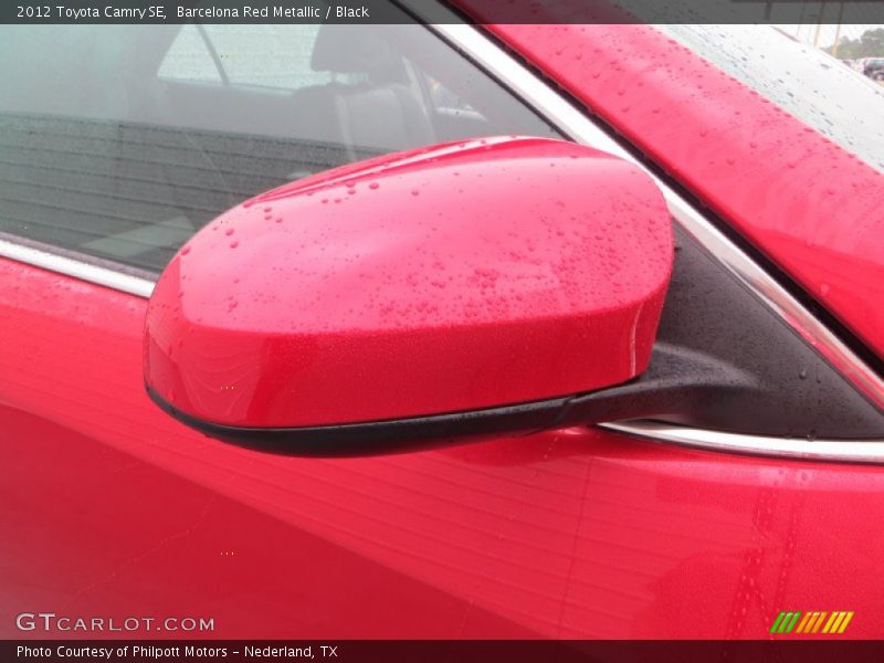 Barcelona Red Metallic / Black 2012 Toyota Camry SE