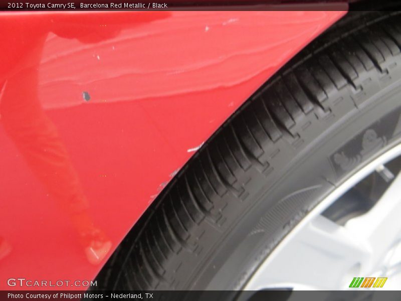 Barcelona Red Metallic / Black 2012 Toyota Camry SE