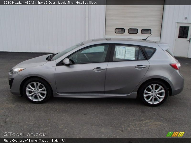 Liquid Silver Metallic / Black 2010 Mazda MAZDA3 s Sport 5 Door