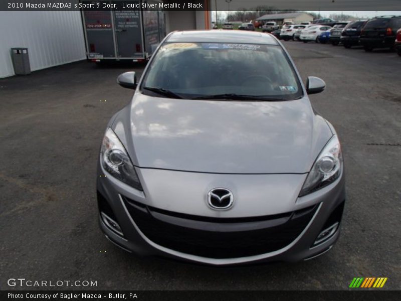Liquid Silver Metallic / Black 2010 Mazda MAZDA3 s Sport 5 Door