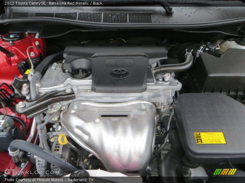 Barcelona Red Metallic / Black 2012 Toyota Camry SE