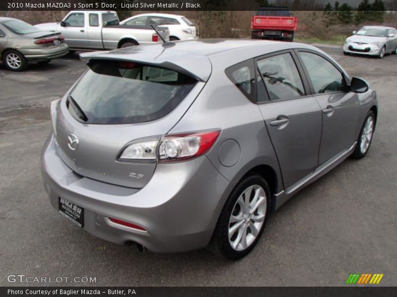 Liquid Silver Metallic / Black 2010 Mazda MAZDA3 s Sport 5 Door