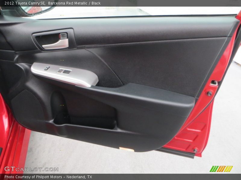 Barcelona Red Metallic / Black 2012 Toyota Camry SE