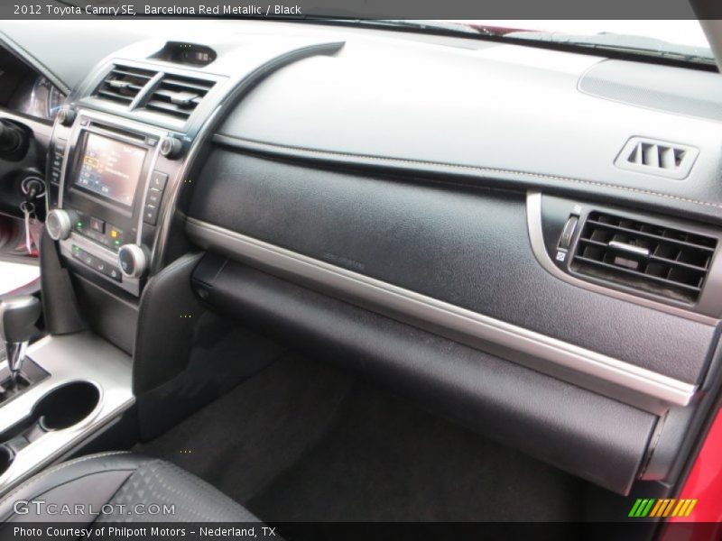 Barcelona Red Metallic / Black 2012 Toyota Camry SE