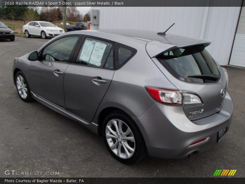 Liquid Silver Metallic / Black 2010 Mazda MAZDA3 s Sport 5 Door