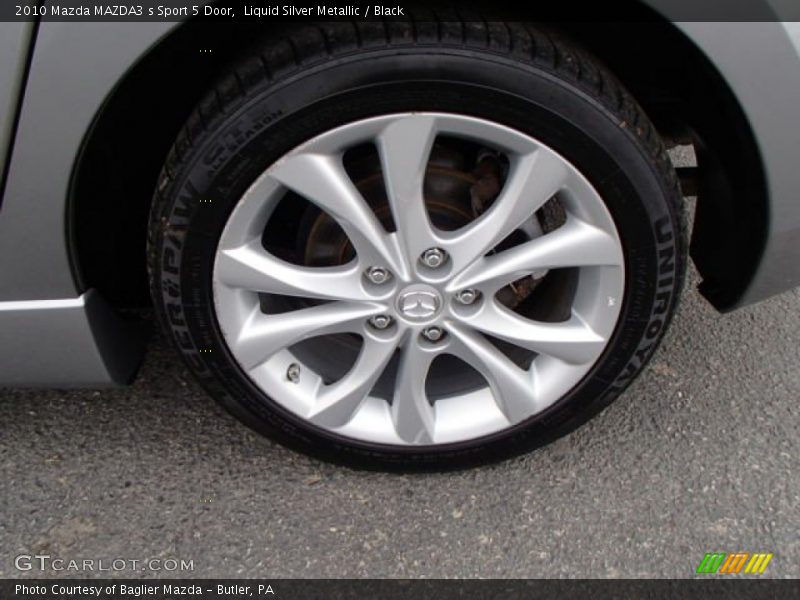 Liquid Silver Metallic / Black 2010 Mazda MAZDA3 s Sport 5 Door
