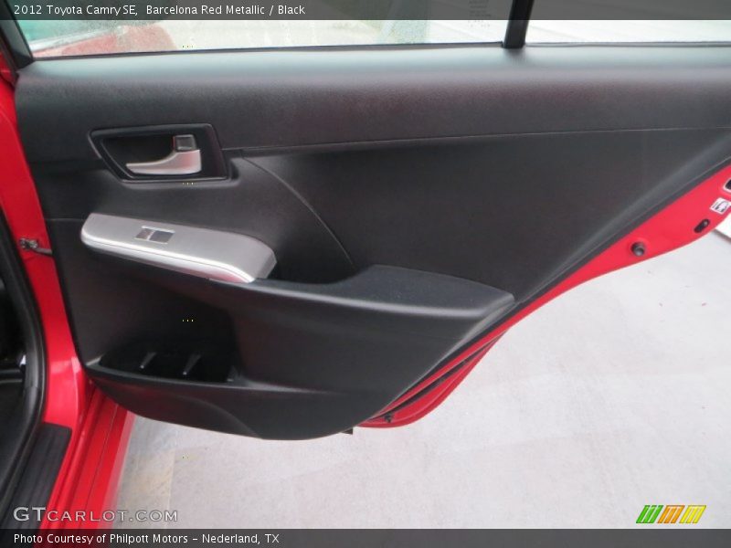 Barcelona Red Metallic / Black 2012 Toyota Camry SE