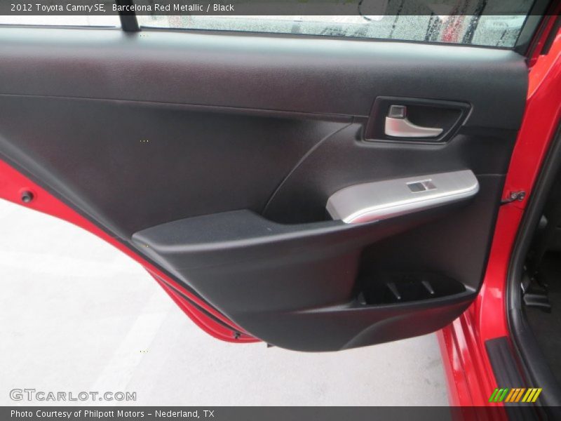 Barcelona Red Metallic / Black 2012 Toyota Camry SE