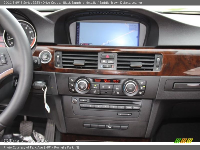 Black Sapphire Metallic / Saddle Brown Dakota Leather 2011 BMW 3 Series 335i xDrive Coupe