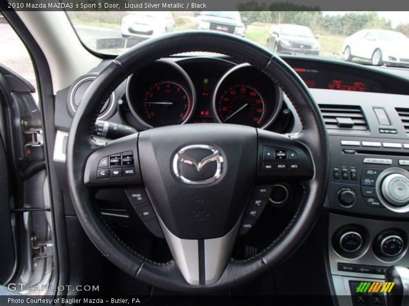 Liquid Silver Metallic / Black 2010 Mazda MAZDA3 s Sport 5 Door