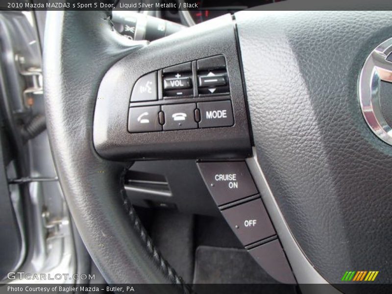 Liquid Silver Metallic / Black 2010 Mazda MAZDA3 s Sport 5 Door