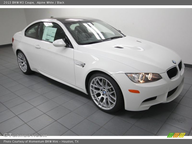 Alpine White / Black 2013 BMW M3 Coupe