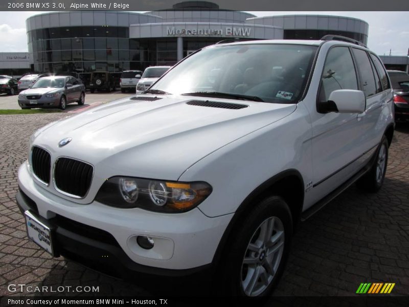 Alpine White / Beige 2006 BMW X5 3.0i