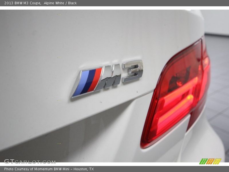 Alpine White / Black 2013 BMW M3 Coupe