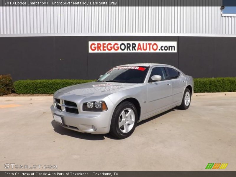 Bright Silver Metallic / Dark Slate Gray 2010 Dodge Charger SXT