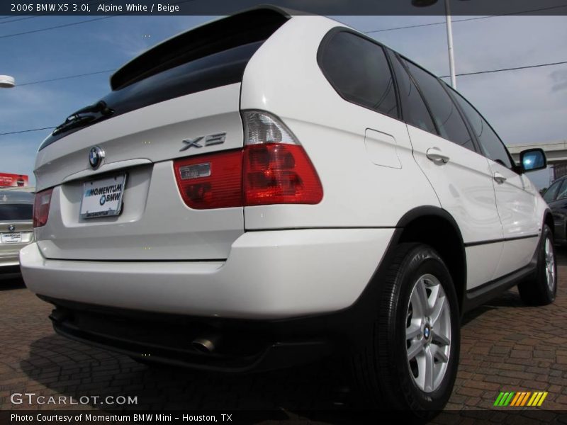 Alpine White / Beige 2006 BMW X5 3.0i