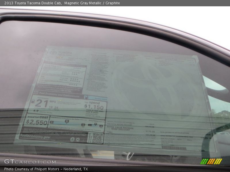  2013 Tacoma Double Cab Window Sticker