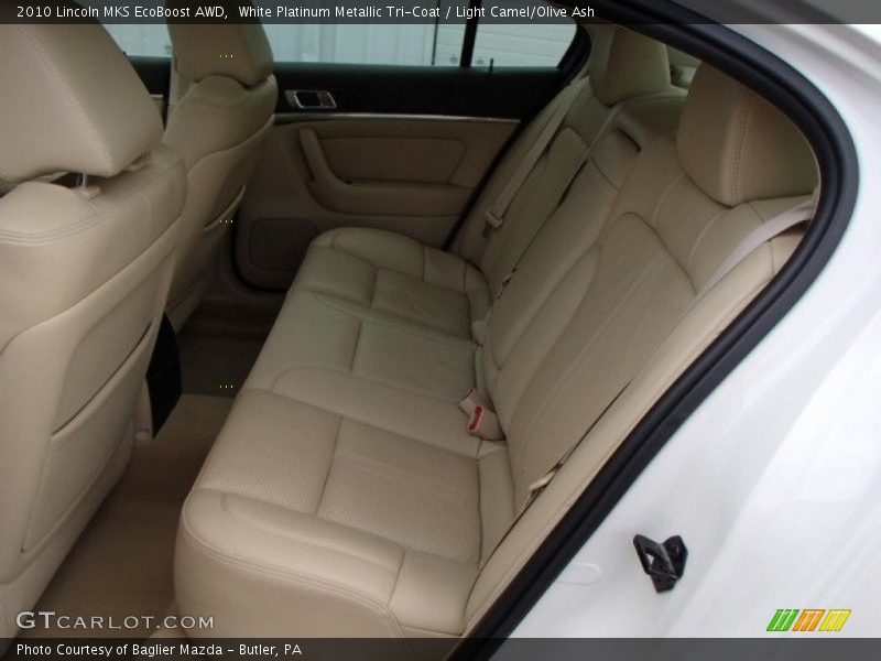 White Platinum Metallic Tri-Coat / Light Camel/Olive Ash 2010 Lincoln MKS EcoBoost AWD