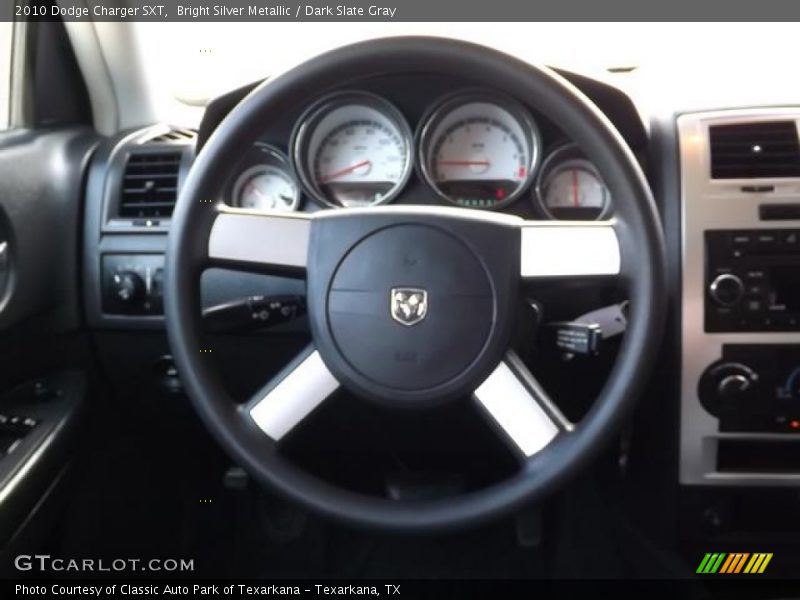 Bright Silver Metallic / Dark Slate Gray 2010 Dodge Charger SXT