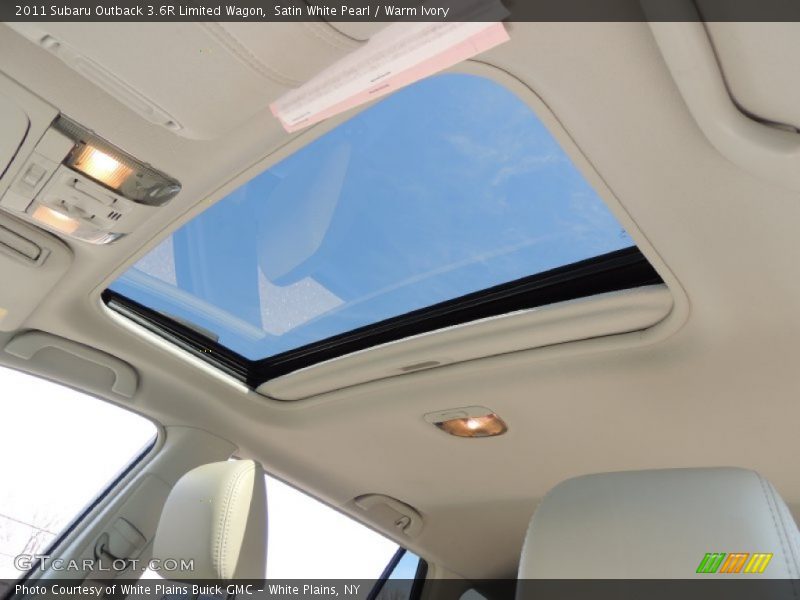 Satin White Pearl / Warm Ivory 2011 Subaru Outback 3.6R Limited Wagon