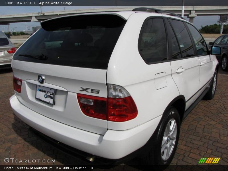 Alpine White / Beige 2006 BMW X5 3.0i
