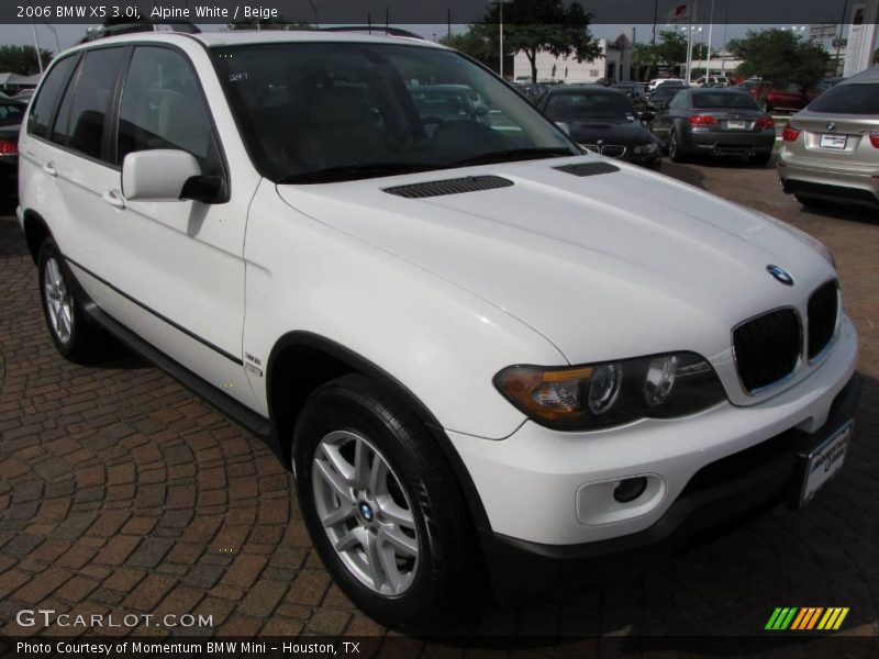 Alpine White / Beige 2006 BMW X5 3.0i