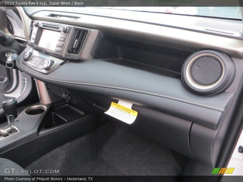 Super White / Black 2013 Toyota RAV4 XLE
