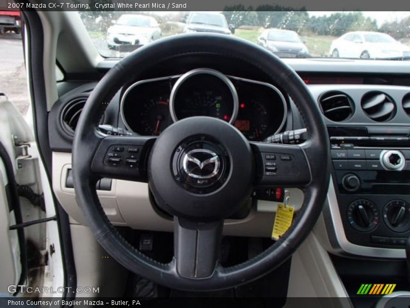 Crystal White Pearl Mica / Sand 2007 Mazda CX-7 Touring